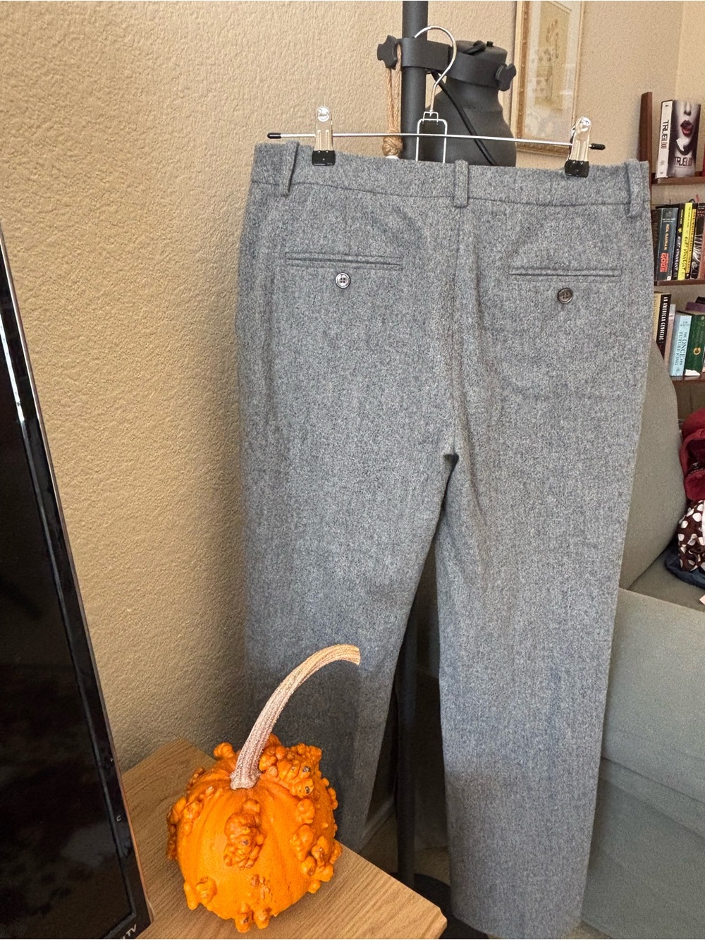 NWT Michael Kors Collection Carolyn Pant Virgin Wool Tapered Trousers Size 4 - Picture 2 of 7
